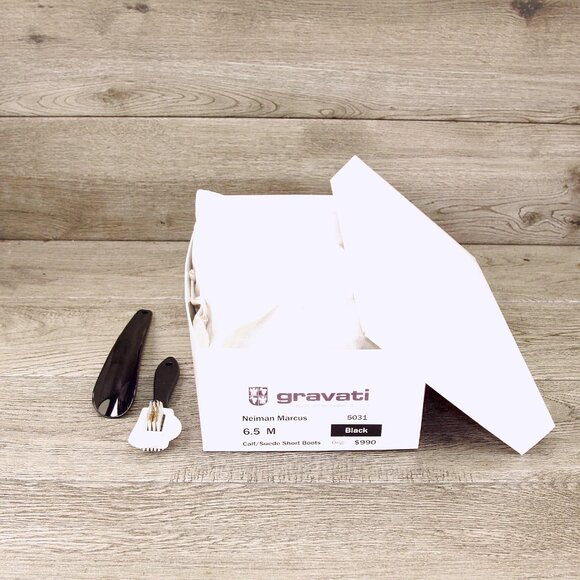 * NEW * $880 GRAVATI Neiman Marcus Women's 6.5 M Ankle Boot 5031 * add $15 Trees - Picture 12 of 15